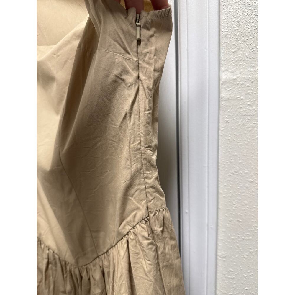 Anthropologie Maeve Sleeveless Drop Basque Waist Midi Dress Size Medium Parisian - Picture 5 of 7